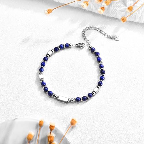 Image of Easter Basket Stuffers for Teens Girls Gifts Trendy Stuff, Tiny Beaded Bracelets Easter Gifts Birthday Graduation Jewelry Gifts for Teenage Girls Daughter Granddaughter Niece, Small, Blue