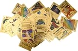 20 Cartas Pokemon Doradas Colección. Cartas Pokemon V-MAX Doradas, Caja Edición Coleccionista