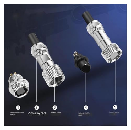 Connecteur GX12 5 broches IP67 pour câblage extérieur - 4