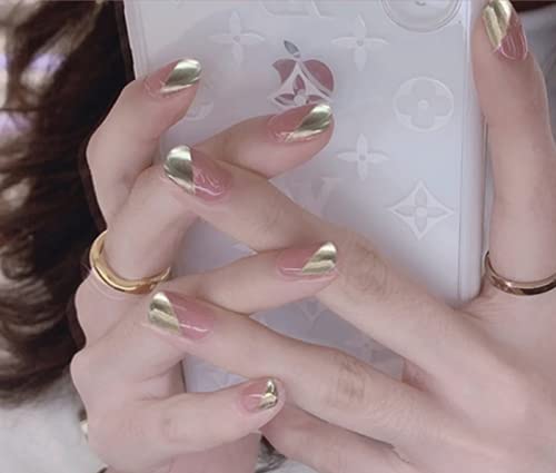 KJDSE Nagelsticker Nagelfolie Selbstklebend Nagellack Sticker 1 Set 24pcs Design Selbstklebende Maniküre Einfarbig… – Bild 6