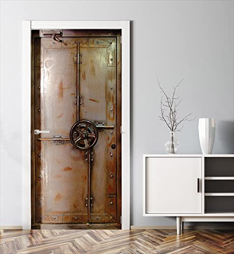 MyMaxxi | Tür bekleben mit Türtapete Selbstklebend 90x200 Bunkertür...