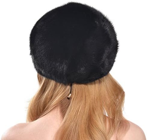 OLLEBOBO Vera Pelliccia Visone Berretto Basco Donna con Visiera Nuovo nero  : Amazon.it: Abbigliamento