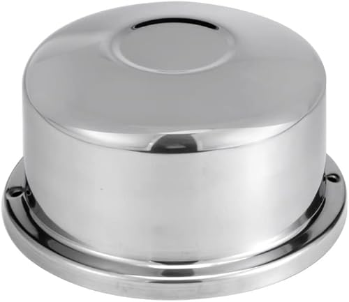 Miniatura 9 de 4 simuladores de rueda de acero inoxidable pulido de 17 pulgadas, 8 lengüetas delanteras y traseras con 5 orificios de ventilación, para Dodge Ram