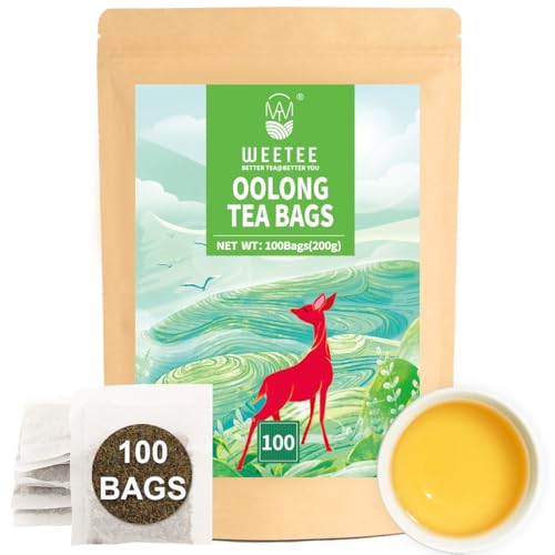 WT WEETEE Oolong Tea Bags 100 Count, Orchid Aroma Chinese Light Oolong Tea