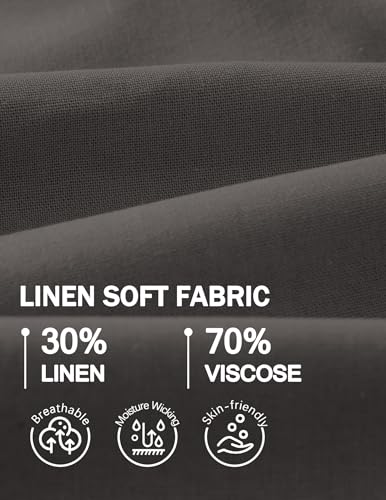 Short en lin de qualité supérieure coupe confortable d'été - 7