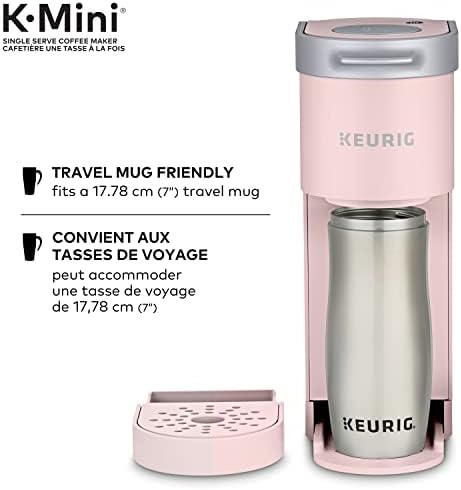 Keurig K-Mini Single Serve K-Cup Pod Coffee Maker, Featuring An Ultra-sleek Design, Dusty Rose - 4