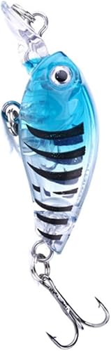 Miniatura 3 de Unomor 9 unids Kit de pesca Señuelos de pesca de agua salada Señuelos de pesca de agua dulce Señuelos de pesca de agua dulce Crankbaits Cebo de