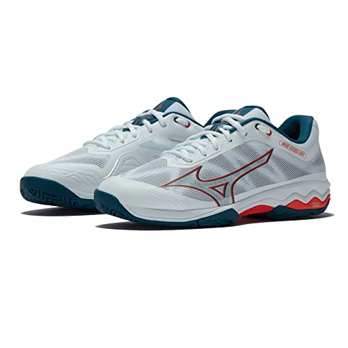 Mizuno Wave Exceed Light Ac, Scarpe da tennis Uomo, Wht Cherrytom Maroccanb, 43 EU