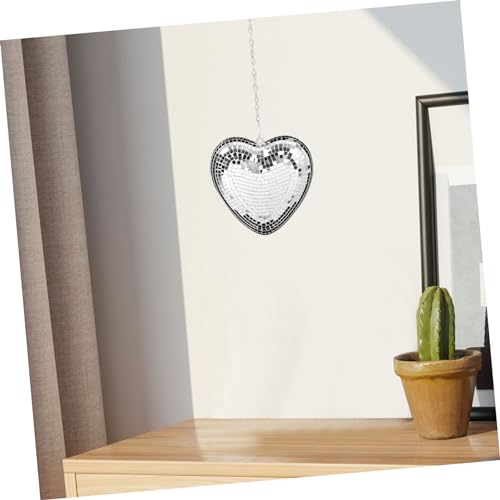 Espejo colgante reflectante en forma de corazón Zerodeko para decoración de bodas y fiestas, decoración moderna para el hogar miniatura 5