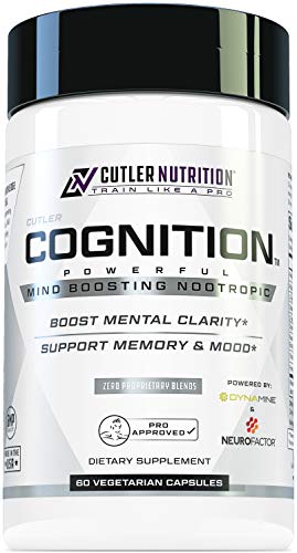 Cognition High Potency Brain Nootropic Focus Supplement: Best Nootropic And Energy Pills For Mental Clarity, Memory, Studying, Gaming, And Work | Alpha Gpc, Dynamine, Caffeine, L Theanine, 60 Count #TOP23