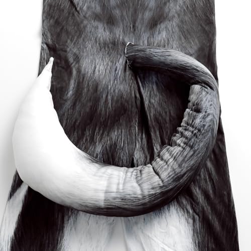 Image of Animal Full Bodysuit for Men Muscle Spandex Jumpsuit Furry Costume with Big Tail for Adult Cosplay Halloween Party
