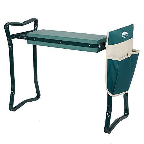 Endynino Foldable Garden Kneeler And Seat Stool With Soft Kneeling Foam Pad And Tool Pouch For Senior,Gardening Lovers #TOP3