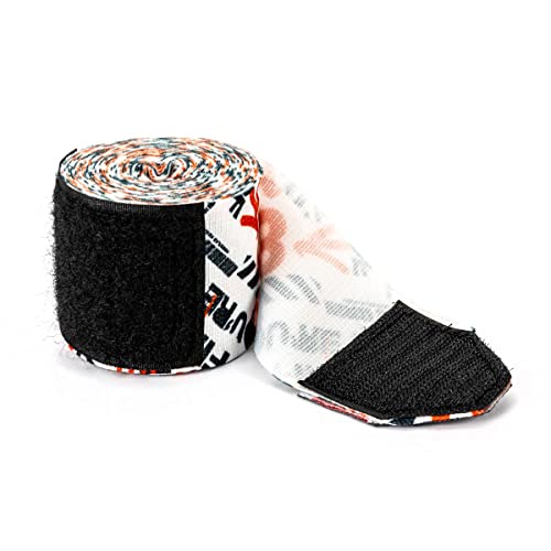 UFC Pattered Hand Wraps, Red/White Boxing and MMA - Thumbnail 3