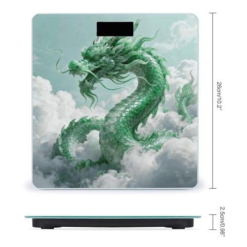 Báscula digital Jade Dragon Cloud para peso corporal blanca miniatura 2
