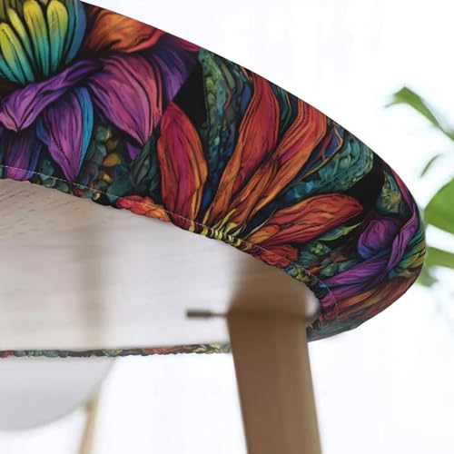 Nappe ronde antidérapante et imperméable à bord élastique papillon