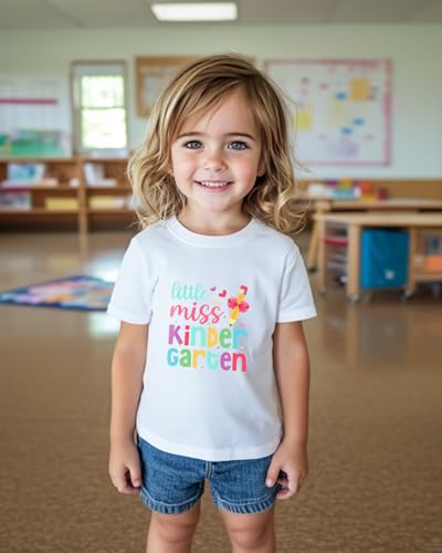 Image of Kindergarten Shirt for Girls Boys Kids Toddler First Day of School Shirts Back to School in My Kindergarten Era Tshirt 2T-7Y