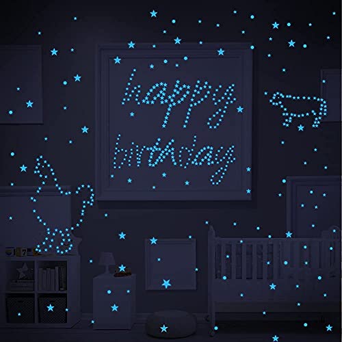 image for AMURTH Glow in The Dark Stars for Ceiling,Star Decorations for Bedroom