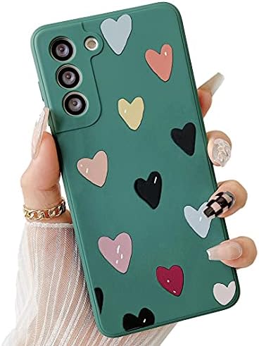ZTOFERA Soft Case Compatible with Samsung Galaxy S22 Plus 5G Heart Phone Case, Cute Love Heart Pattern Design Girls Women Shockproof Protective Bumper Slim Cover for Samsung S22+ 5G (2022), Pink