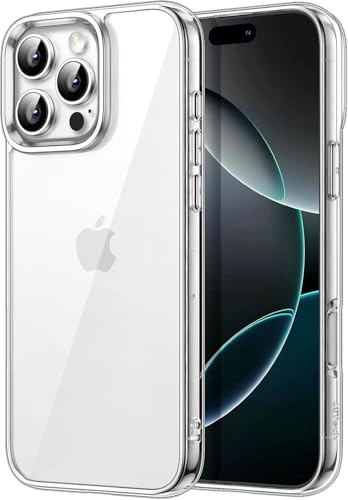 Image of NISHTECH for iPhone 16 Pro (2024) Premium Transparent Hybrid Soft Slim Dust Proof Back Case Cover with Camera Protection