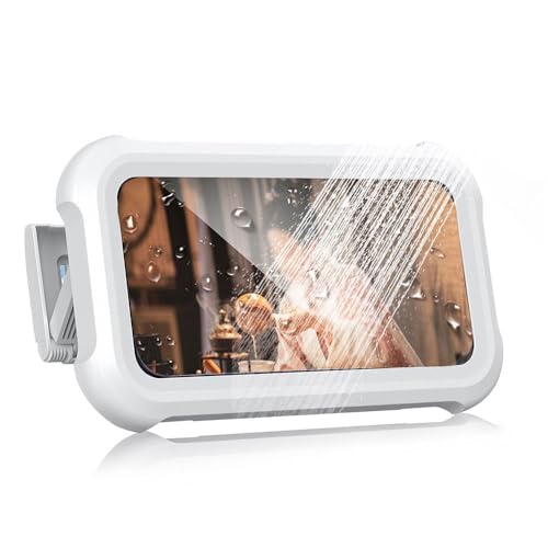 XFSRG Support de Téléphone de Douche Étanche,360°Rotation Crochets Muraux Adhésifs, Support Mural Bain pour Salle De Bain