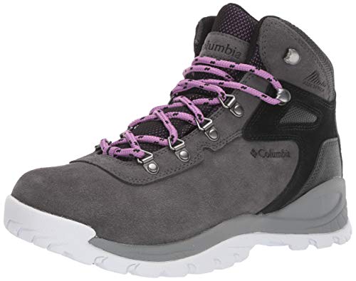 Columbia Women's Newton Ridge Plus Waterproof Amped Hiking Shoe, Dark Grey, Crown Jewel