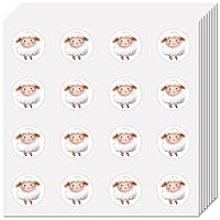 CREATCABIN 128Pcs Mini Sheep Stickers Small Sticker for Students 1 Inch Plastic Self-Adhesive Farm Animal Lamb Planner Decals for Party Favors Supplies Album Scrapbook Decorations Arts Crafting Gifts
