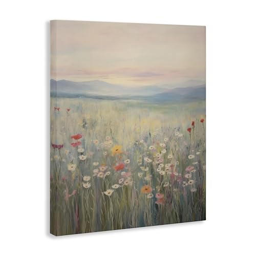 Pastel Spring Floral Meadow, 30 x 40 Inch Canvas Wall Art by Stupell Industries - Used condition - Image 3