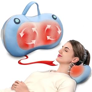 Christmas Gifts – Christmas Gifts for Women,Gifts for Women Mom,Womens Gifts for Christmas,Neck Back Massager,Electric Massage Pillow,Birthday Gifts for Women Mom,White Elephant Gifts(Blue)