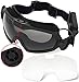 H World Shopping Fan Version Cooler Airsoft Glass Regulator Goggles Ski Snowboard Bike Sports (Black)