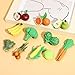 ONEST 11 Pieces Fruits Vegetables Figurines Realistic Detailed Plastic Fruits Vegetables Figures