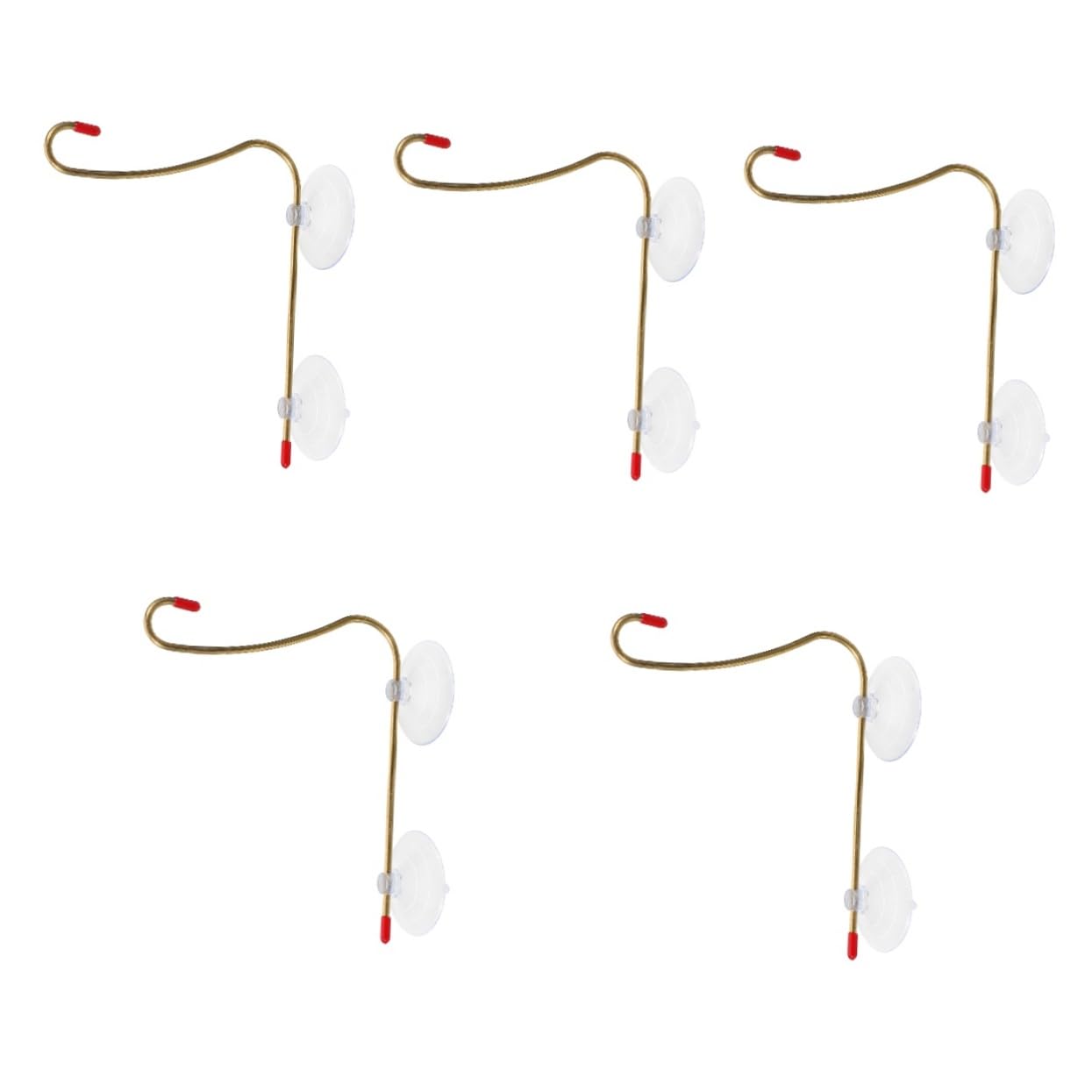 BESPORTBLE 5pezzi Gancio Per Mangiatoia Per Uccelli Con Ventosa Facile Installazione e Design Decorativo Per Alimentatori Da Finestra e Mangiatoie Per Colibrì