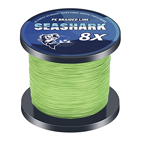 Seashark Braided Fishing Line, color does not fade, 8 strands, super strong PE fishing line, abrasion resistant, no stretch - Image 2