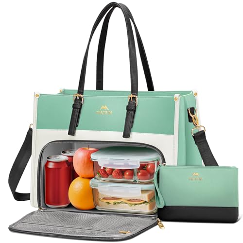 MATEIN Tote Lunch Bag for Women, 15.6 Inch Laptop Tote