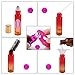 inice 24 10ml Essential Oils Roller Bottles Gradient Color Thick Glass Roll on Bottle Golden Metal Cap for Travel