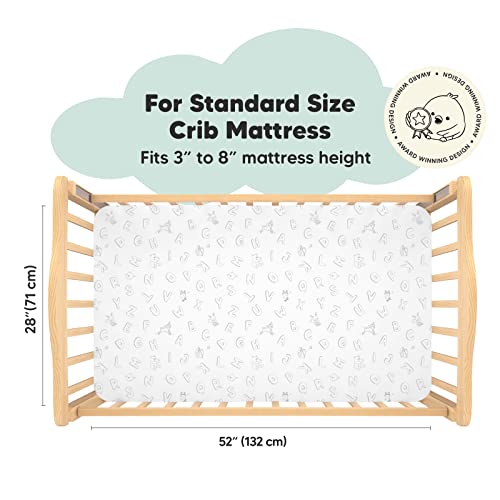 Keababies 2-Pack Organic Crib Sheets For Boys, Girls And Mini Toddler Pillow With Pillowcase - Jersey Fitted Crib Sheet - 9X13 My Little Dreamy Mini Pillow - Baby Crib Sheets Neutral - Toddler Pillows #TOP1