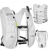 SEMSTY Running Hydration Vest 5L,Running Vest Pack with 1.5L Water Bladder,Lightweight Water Back...
