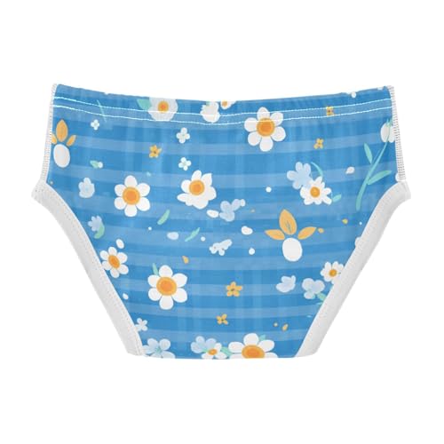 KLL Blue Gingham Boys Toddler Soft Training Underwear Cute Children Undies2