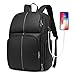 Produktbild BRINCH Rucksack Herren 17,3 Zoll Laptop Rucksack Großvolumiger Schulrucksack Damen Wasserdicht Rucksäcke Backpack Daypack mit USB-Ladeanschluss für Reisen/Geschäft/Schule/Arbeit (Schwarz)