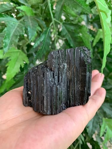 0.5-1 lb Black Tourmaline Chunk/Rod/Log – Natural Rough Black Tou...