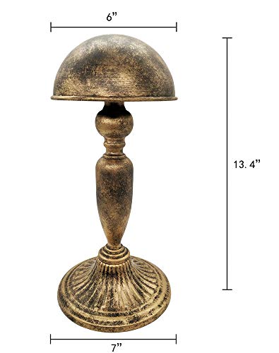 Owlgift Vintage Dome Shape Design Removable Metal Hat Rack / Cap / Wig Storage Holder Display Stand , Bronze #TOP2