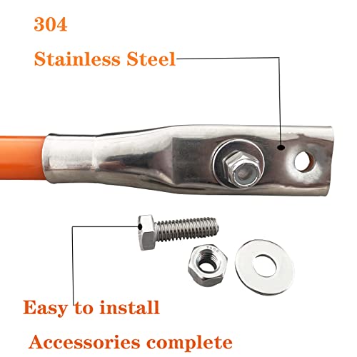 Suone 28''Snow Plow Blade Markers Guides Kit 304 Vertical Stud Mountnever Break Stainless Steel Join Fit Forblizzard Boss Sno-Way Western Snowplows & Many More Pickup Truck Suv Utv Atv #TOP2