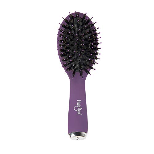 Image of Hairflair Style & Shine Styling Brush, Small Paddle, No Breakage, All Hair Types, Travel Friendly