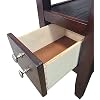 Crown Mark Matthew Chair Side Table, Espresso