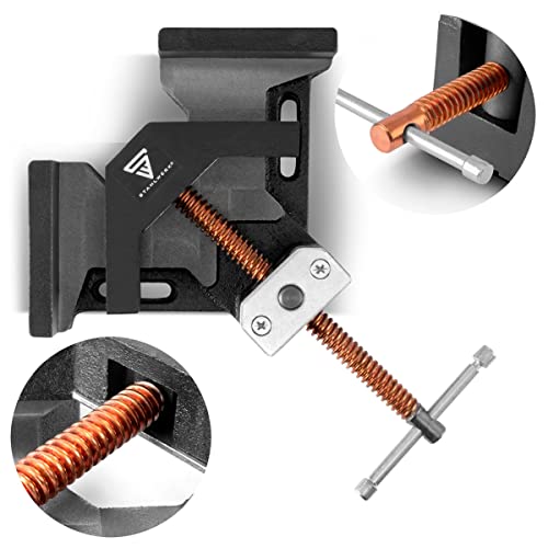 STAHLWERK WK-75 ST Pince pour angle de soudage/serrage angulaire avec ouverture de mâchoire de 75 mm pour la fixation de pièces à usiner à 90 degrés - 7...