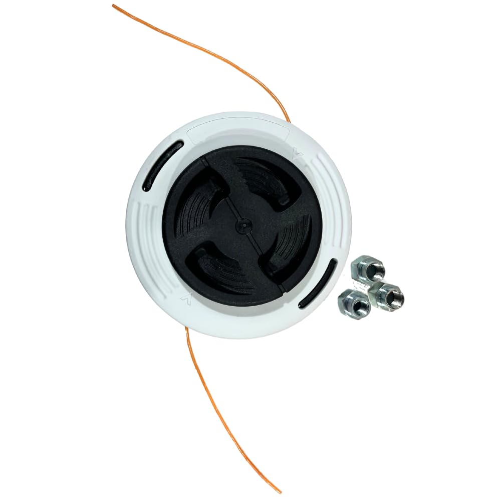 Avalon - Cabezal para desbrozadora Universal Profesional Carga fácil Recambio M10 M12 Compatible con desbrozadora recortabordes Stihl FS Incluye adaptadores e Hilo de Corte