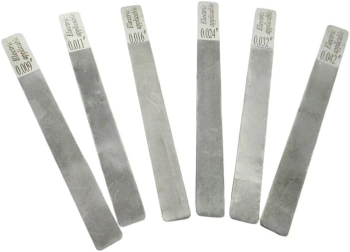 6Pcs Guitar Nut Files Fret Crowning Slot Filing Luthier Repairing Tool Kit Stainless Steel For Acoustic Electric Guitar Bass Ukulele String Instruments(electric 09-42)