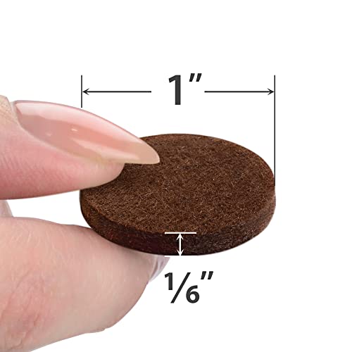 Image of Felt Furniture Pads X-PROTECTOR - 48 Premium Floor Protector Chair Felts for Feet Wood Floors Best Hardwood Protect Your Hard Floors! (Brown) (Pack of 3)