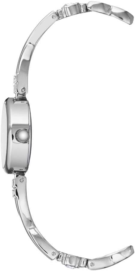 Anne Klein Women's Premium Crystal Accented Silver-Tone Watch and Bracelet Set - Image 3