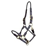  German Riding Lederhalfter, Geflochten Sonderposten, braun, kann Verfärbungen am Material aufweisen (Pony)