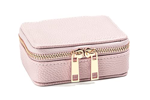 Image of Travel Medicine Box - 8 Day Pill Organizer with Lock & Vegan Leather Case